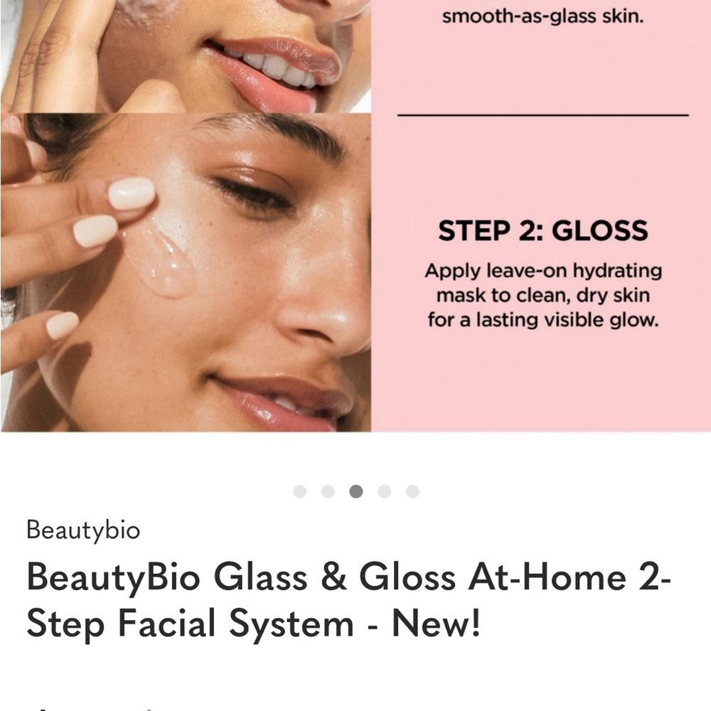 BeautyBio Glass & Gloss Skincare Cleanser - Pink - Picture 2 of 3